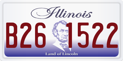 IL license plate B261522