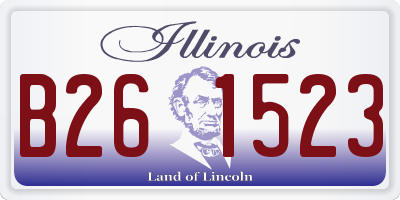 IL license plate B261523