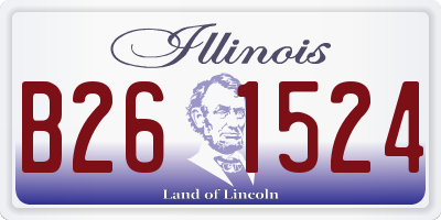 IL license plate B261524