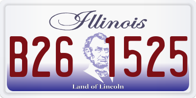 IL license plate B261525