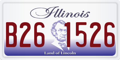 IL license plate B261526