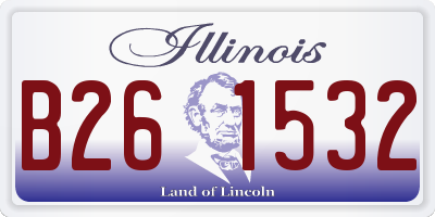 IL license plate B261532