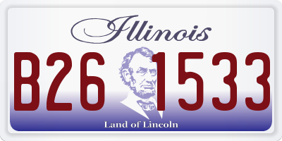 IL license plate B261533