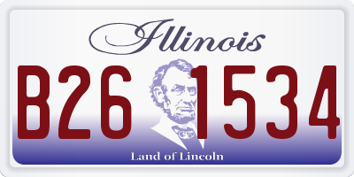 IL license plate B261534