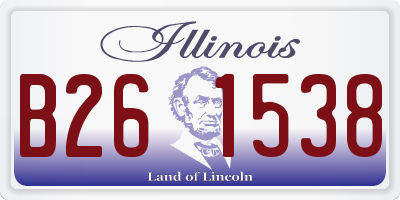 IL license plate B261538