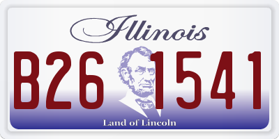 IL license plate B261541