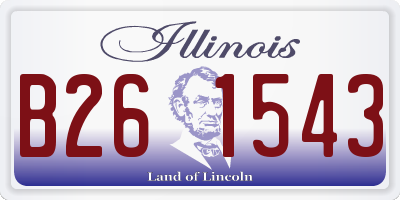 IL license plate B261543