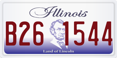IL license plate B261544