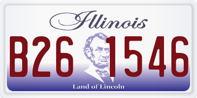 IL license plate B261546