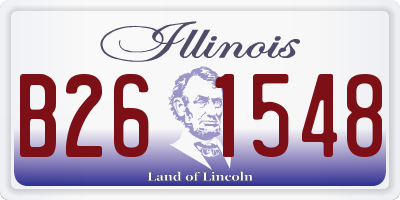 IL license plate B261548