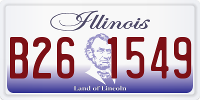 IL license plate B261549