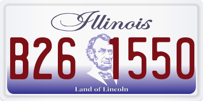 IL license plate B261550