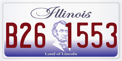 IL license plate B261553