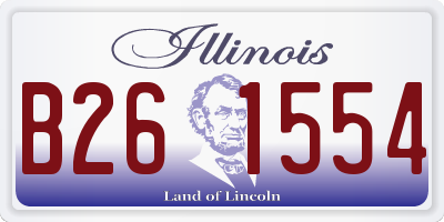 IL license plate B261554