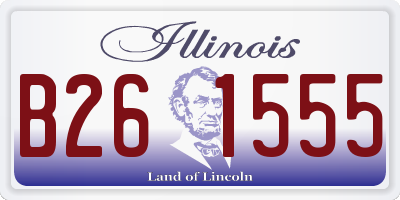 IL license plate B261555