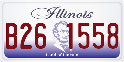 IL license plate B261558