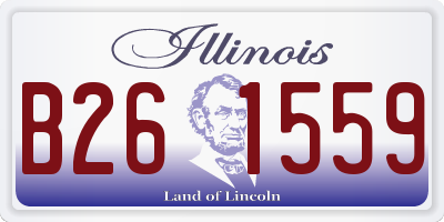 IL license plate B261559