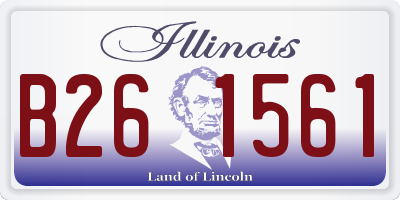 IL license plate B261561
