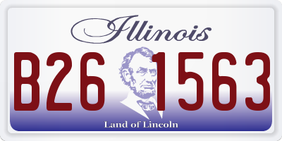 IL license plate B261563