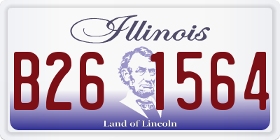 IL license plate B261564