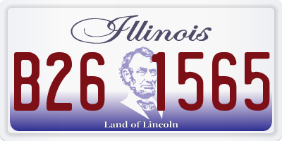 IL license plate B261565