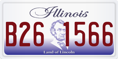 IL license plate B261566