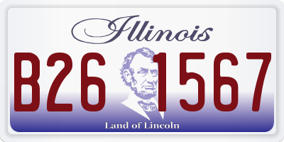 IL license plate B261567