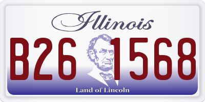 IL license plate B261568