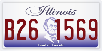 IL license plate B261569