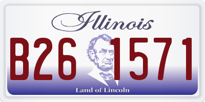 IL license plate B261571