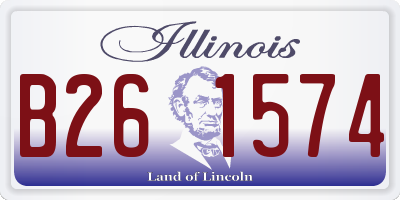 IL license plate B261574
