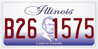IL license plate B261575
