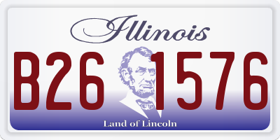 IL license plate B261576