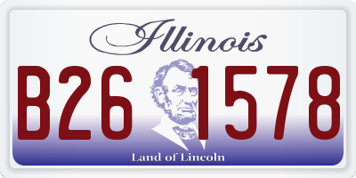 IL license plate B261578