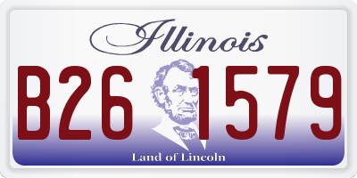 IL license plate B261579