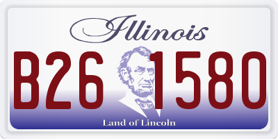 IL license plate B261580