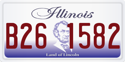 IL license plate B261582