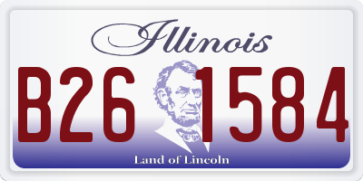 IL license plate B261584