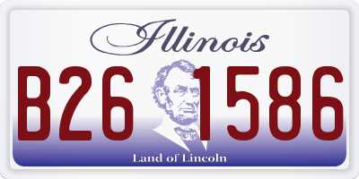 IL license plate B261586