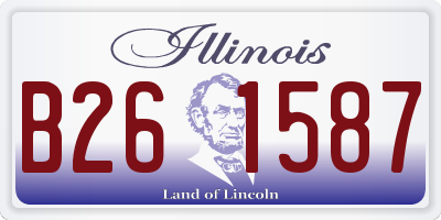 IL license plate B261587
