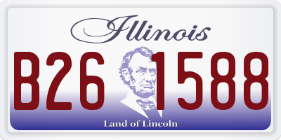 IL license plate B261588