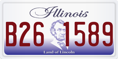 IL license plate B261589