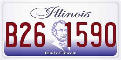 IL license plate B261590