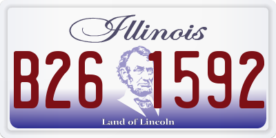 IL license plate B261592