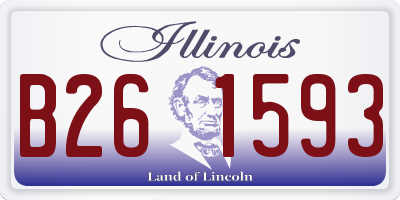 IL license plate B261593