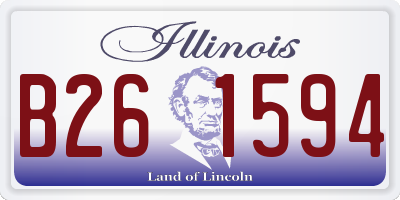 IL license plate B261594