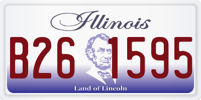 IL license plate B261595