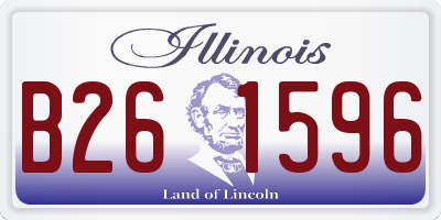 IL license plate B261596