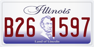 IL license plate B261597