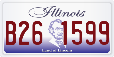 IL license plate B261599
